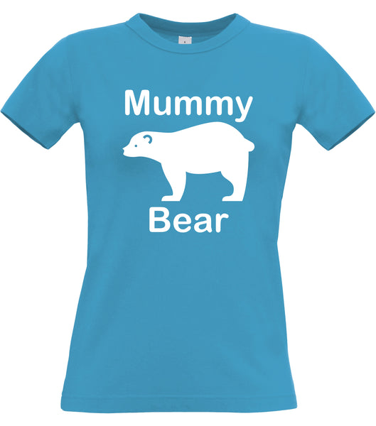 Maman ours T-shirt ajusté pour femme 