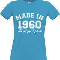 Année personnalisée Made in T-shirt ajusté pour femme 