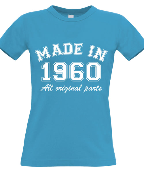 Personalised Year Made in Women's Fitted T Shirt