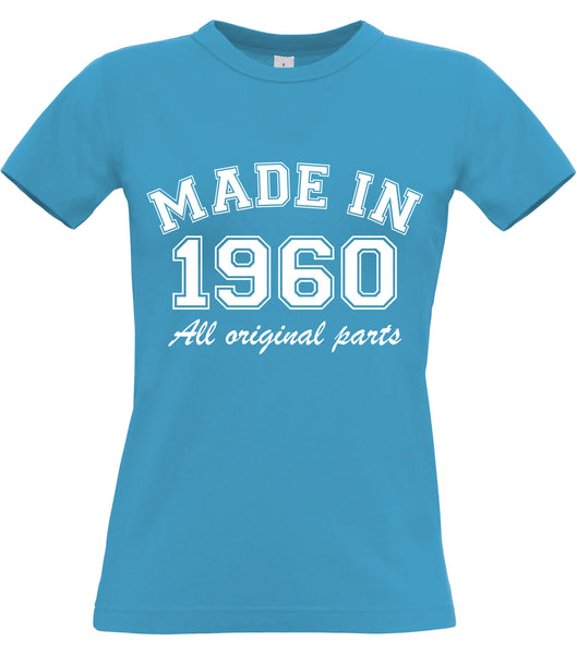 Année personnalisée Made in T-shirt ajusté pour femme 