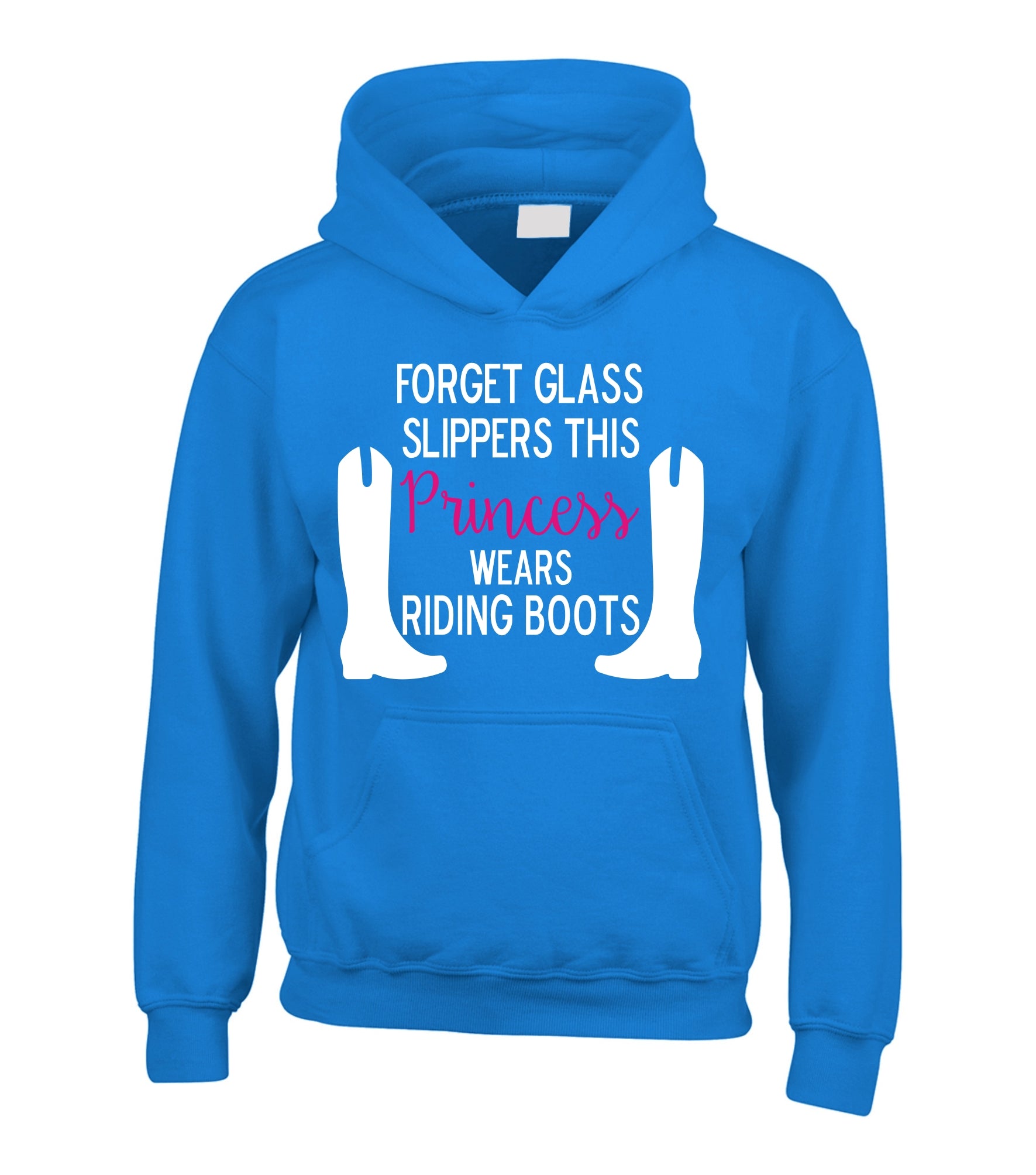 Oubliez les pantoufles de verre, cette princesse porte des bottes d'équitation ! Sweatshirt à capuche