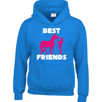 Personalised Best Friends Horsey Hoodie with 2 Names on Back