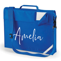 Personalised Name Signature Book Bag with Straps