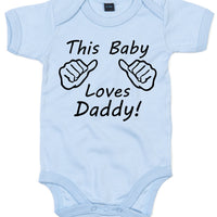 This Baby Loves Daddy Baby Bodysuit