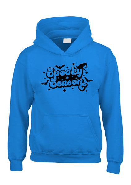 Sweat à capuche Spooky Season avec imprimé blanc / noir 