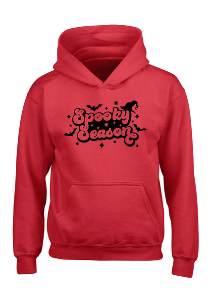 Sweat à capuche Spooky Season avec imprimé blanc / noir 