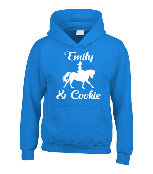 Edward Sinclair Personalised Horse and Rider (Design 2) Horse Riding Hoodie