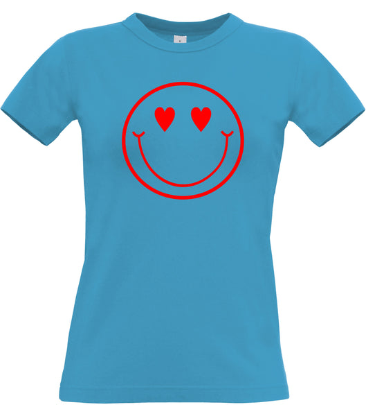 T-shirt Femme Coeur Visage Saint Valentin
