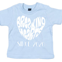 Personalised Breaking Hearts Children's T-Shirt with year