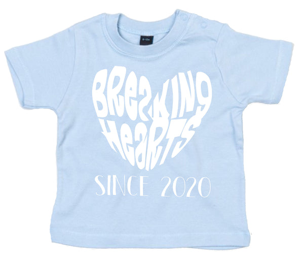 Personalised Breaking Hearts Children's T-Shirt with year