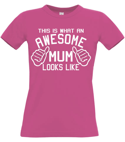 Voici à quoi ressemble une maman géniale T-shirt ajusté pour femme 