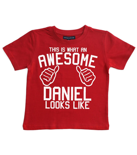 This is what an Awesome (Name) looks like Children's T-shirt