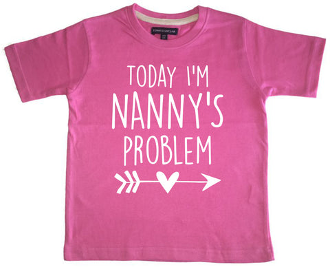 Aujourd'hui, je suis le problème de nounou. T-shirt pour enfants 