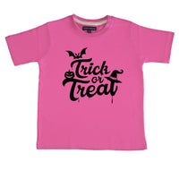Trick or Treat Halloween T-shirt pour enfant avec noir / blanc / orange 