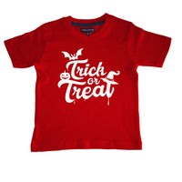 Trick or Treat Halloween T-shirt pour enfant avec noir / blanc / orange 
