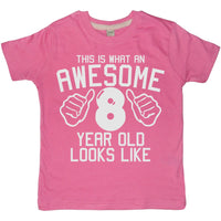 This Is What An Awesome 8 Year Old Looks Like Children's T-Shirt