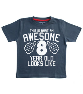 C'est à quoi ressemble un génial 8 ans T-shirt pour enfants 