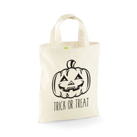 Mini sac fourre-tout Halloween citrouille Trick or Treat 