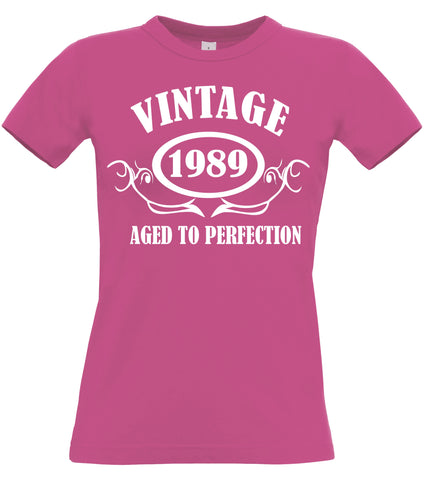 T-shirt ajusté personnalisé pour femme Vintage Year 