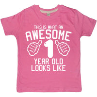 Personalised This What an Awesome 1 Year Old Looks Like with Your Name On The Back!