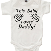 This Baby Loves Daddy Baby Bodysuit