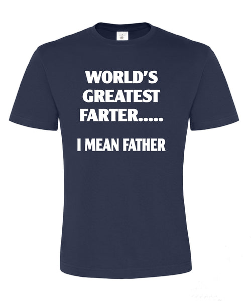 Le plus grand farter du monde bleu marine T-shirt unisexe 