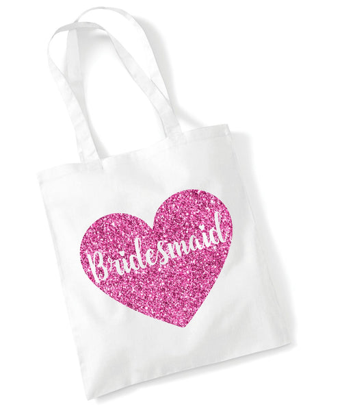 Bridesmaid Tote Bag in Sparkling Print