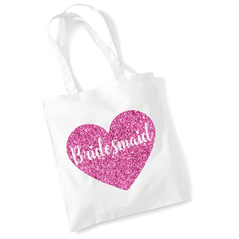 Bridesmaid Tote Bag in Sparkling Print