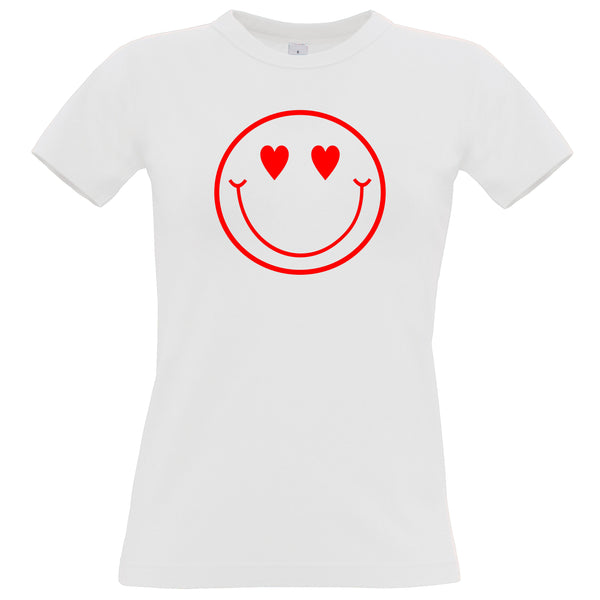 Heart Face Valentine's Day Women's T-shirt