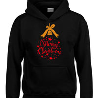 Sweat à capuche design boule de Noël joyeux