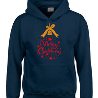 Sweat à capuche design boule de Noël joyeux