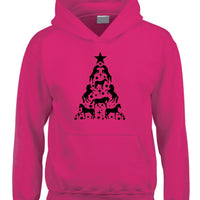 X'mas horse design hoodie