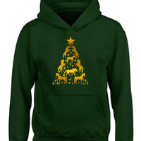 X'mas horse design hoodie