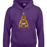 X'mas horse design hoodie