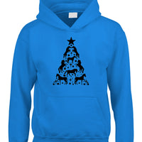 X'mas horse design hoodie