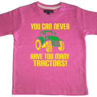 Vous ne pouvez jamais avoir trop de tracteurs ! T-shirt drôle de fermier pour enfants 