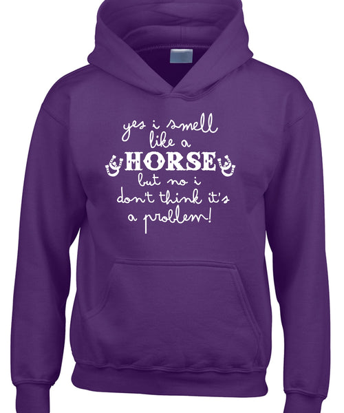 'Yes I Smell Like a Horse, But No I Don't Think It's a Problem!' Hoodie