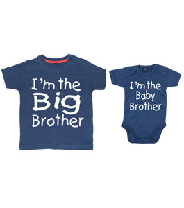 Je suis le t-shirt Big Brother et je suis l'ensemble de body Baby Brother 