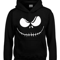 Visage squelette de Jack. Sweats à capuche d'Halloween pour enfants et adultes