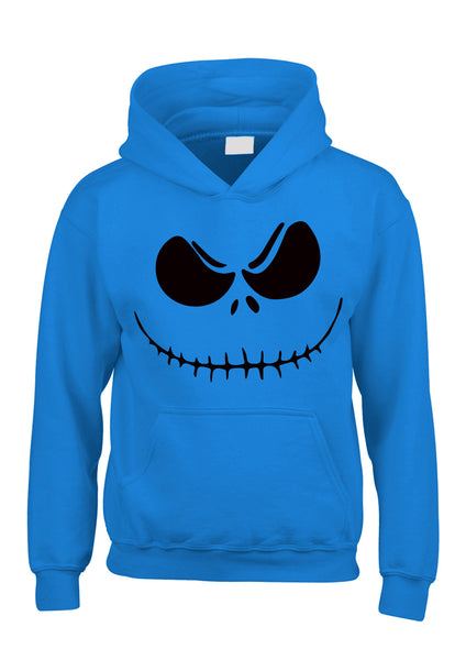 Jack Skeleton Face. Kid's and Adult halloween hoodies