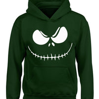 Visage squelette de Jack. Sweats à capuche d'Halloween pour enfants et adultes