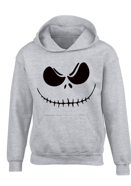Jack Skeleton Face. Kid's and Adult halloween hoodies