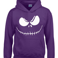 Visage squelette de Jack. Sweats à capuche d'Halloween pour enfants et adultes