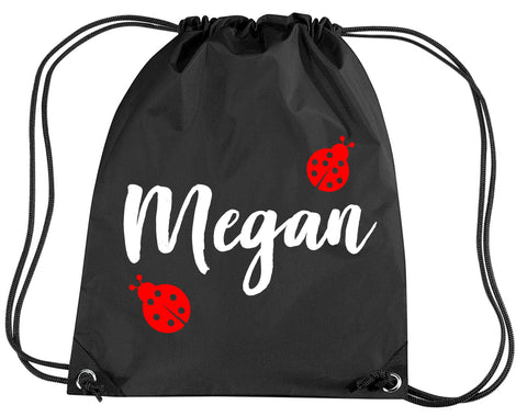 Coccinelle personnalisée et nom Sac à cordon 