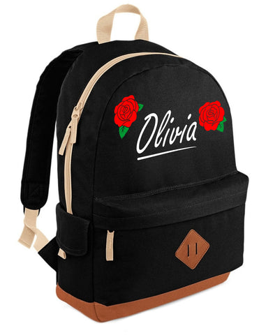 Personalised English Rose Heritage Backpack