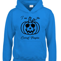 Iam the Coolest Pumpkin Hoodie avec imprimé blanc / noir et orange / noir / blanc