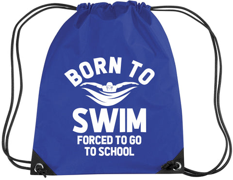 Né pour nager, forcé d'aller à l'école Sac à cordon 