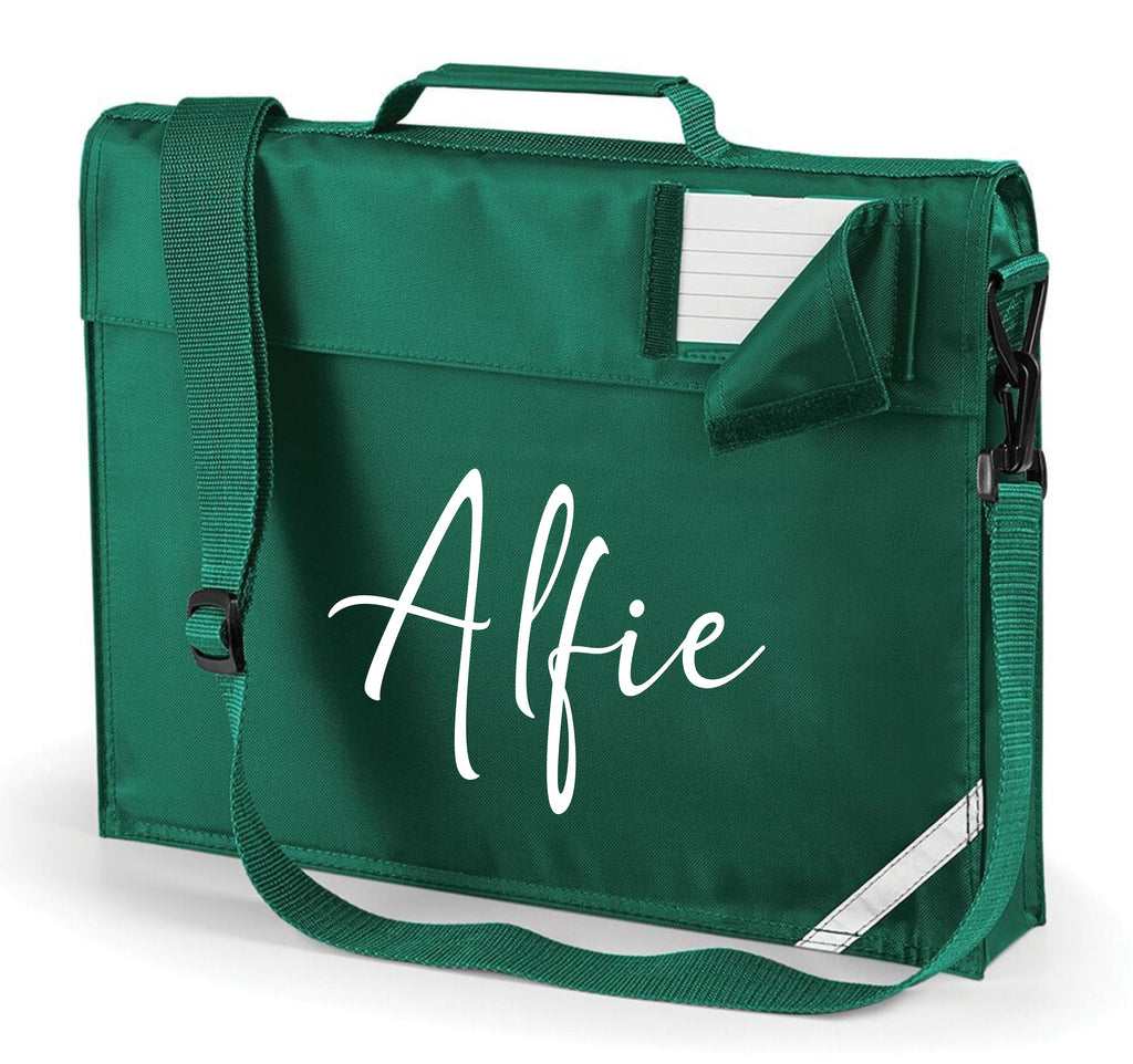 Personalised Name Signature Book Bag with Straps Edward Sinclair Clothing
