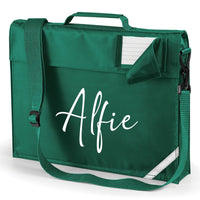 Personalised Name Signature Book Bag with Straps