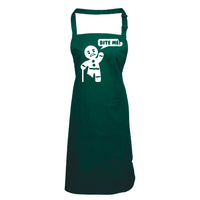 Bite Me Gingerbread Man Apron